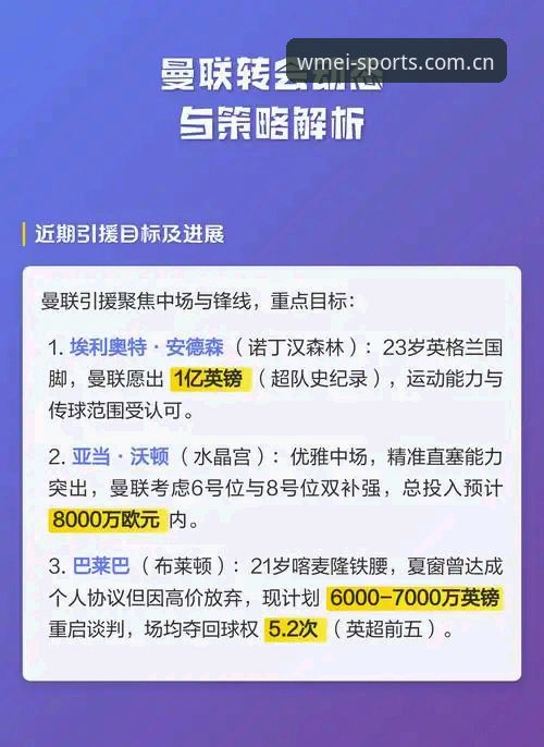 夏季转会窗中场补强实用指南：曼联双星交易策略深度解析